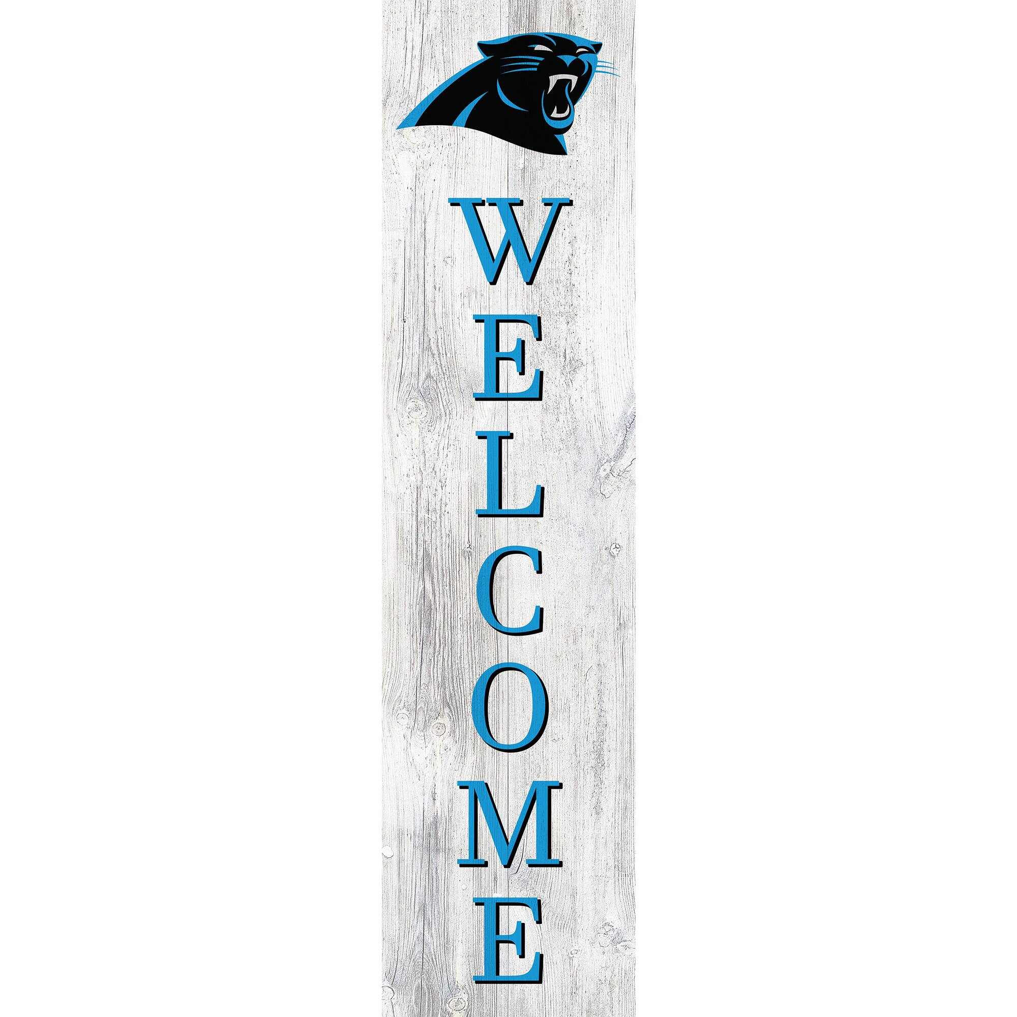 Carolina Panthers 48'' Welcome Leaner