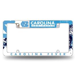 Rico Industries - North Carolina Tar Heels Chrome Metal License Plate Frame with Bold Full Frame Design - Multi