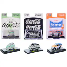 "Sodas" Set of 3 pieces Release 64 Limited Edition to 5400 pieces Worldwide 1/64 Diecast Model Cars by M2 Machines