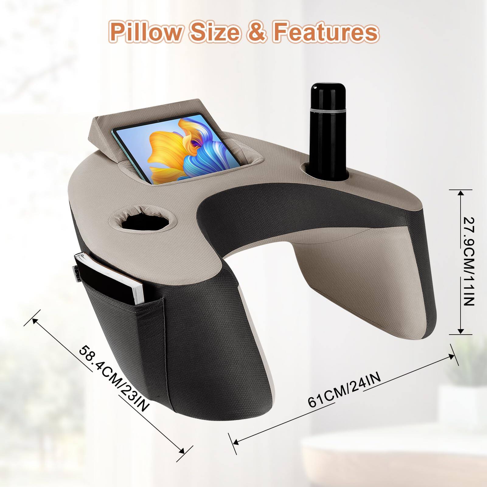Pillow Size & Features

- 58.4CM/23IN
- 61CM/24IN
- 27.9CM/11IN