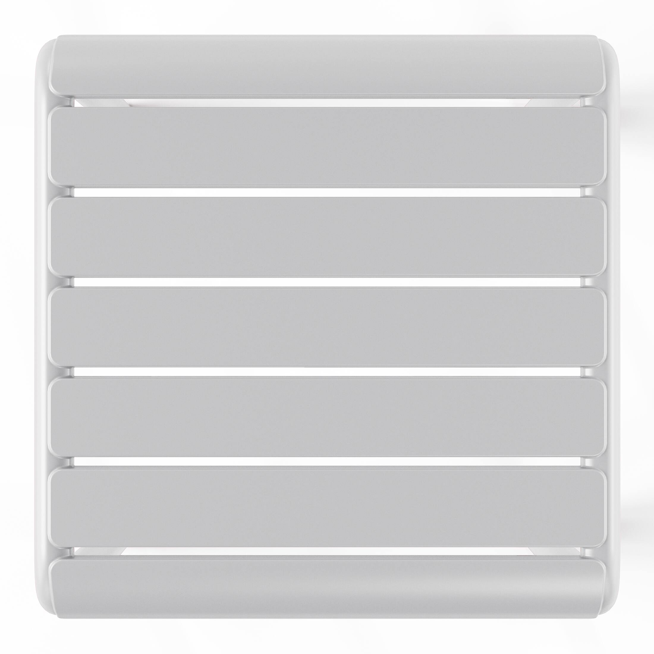 Alt View 4. WestinTrends - WestinTrends Playa Plastic Modern Outdoor Patio Accent Side Tables (Set of 2) - Gray.