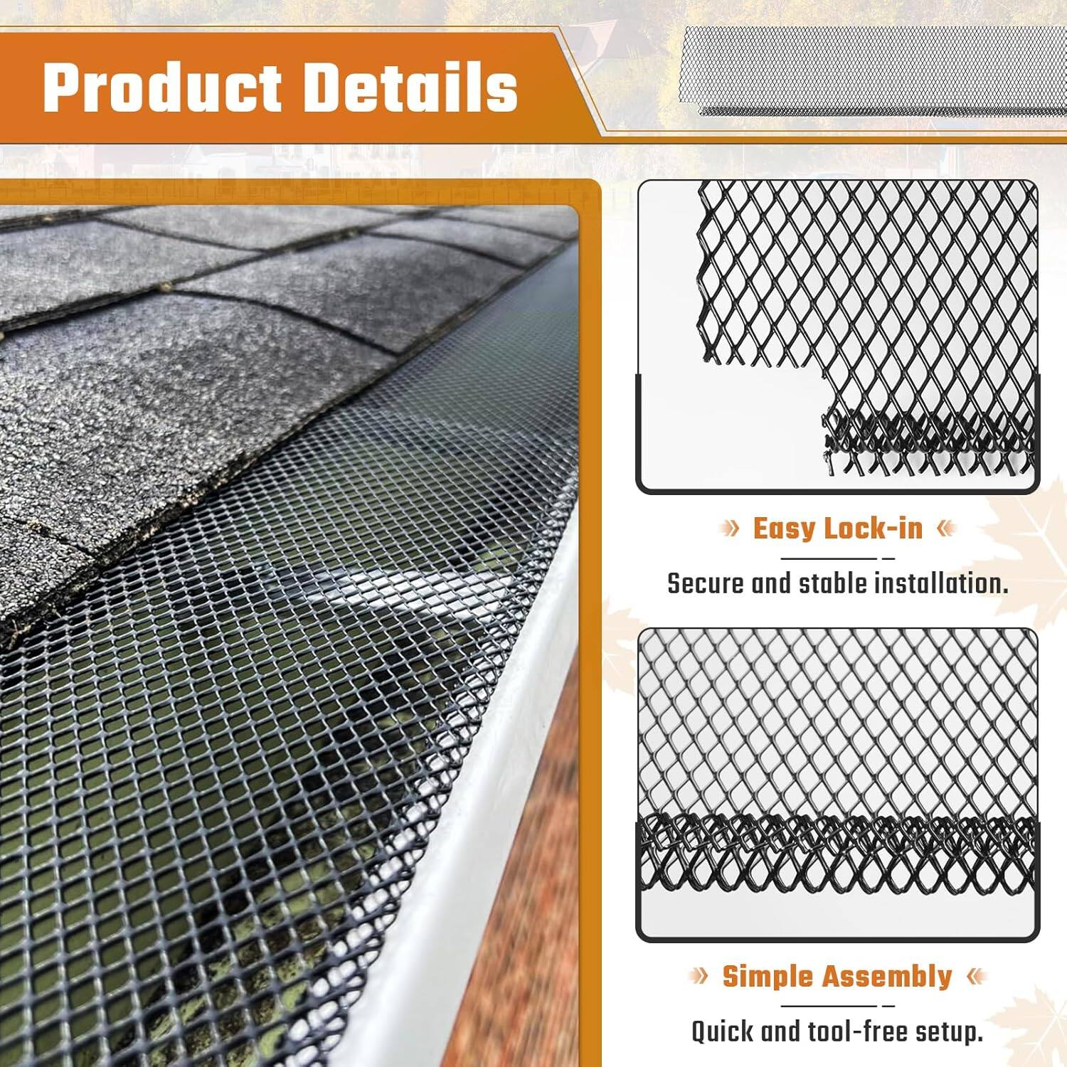 Product Details

- Easy Lock-in
  - Secure and stable installation.

- Simple Assembly
  - Quick and tool-free setup.