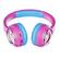 Left. Contixo - Contixo Kids Bluetooth Wireless Headphones, Fun Designs, Safe Volume Limiter, LED Lights, Foldable, Mic - Pink.