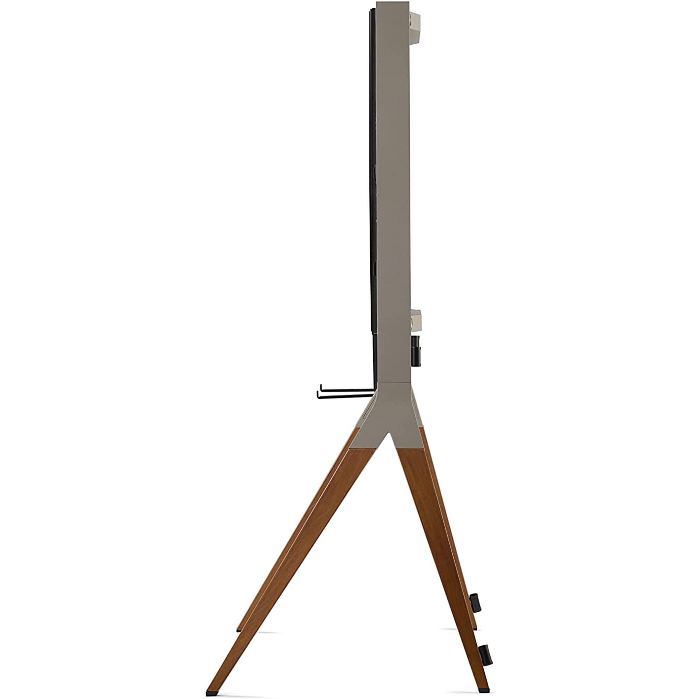 Left. One for All - TV STAND, FALCON, VESA 400, DARK, US - Grey, Walnut.