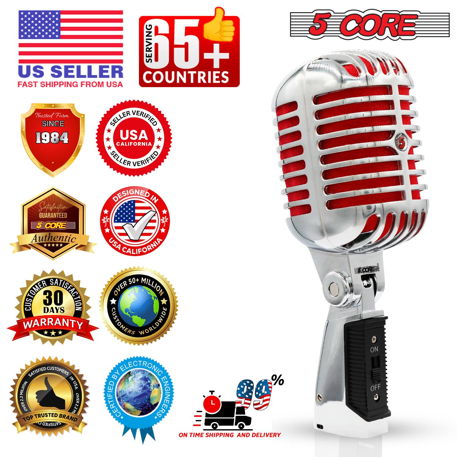 SERVING 65+ US SELLER COUNTRIES FAST SHIPPING FROM USA  
5 CORE  
VERIFIED SINCE 1984  
USA CALIFORNIA SELLER VERIFIED  
DESIGNED IN USA CALIFORNIA  
GUARANTEED  
Authentic  
50+ CUSTOMER SATISFACTION  
30 DAYS WARRANTY  
OVER MILLION CUSTOMERS WORLDWIDE  
SATISFIED CUSTOMERS  
ELECTRONIC CERTIFIED ENGINEERS  
ON TIME SHIPPING AND DELIVERY