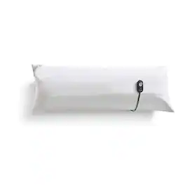 Sunbeam - 54 Inch Heated Body Pillow with Temperature Controller - White
