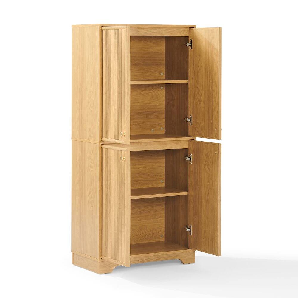 Back. Crosley Furniture - Naomi Kitchen Storage Pantry - White Oak.