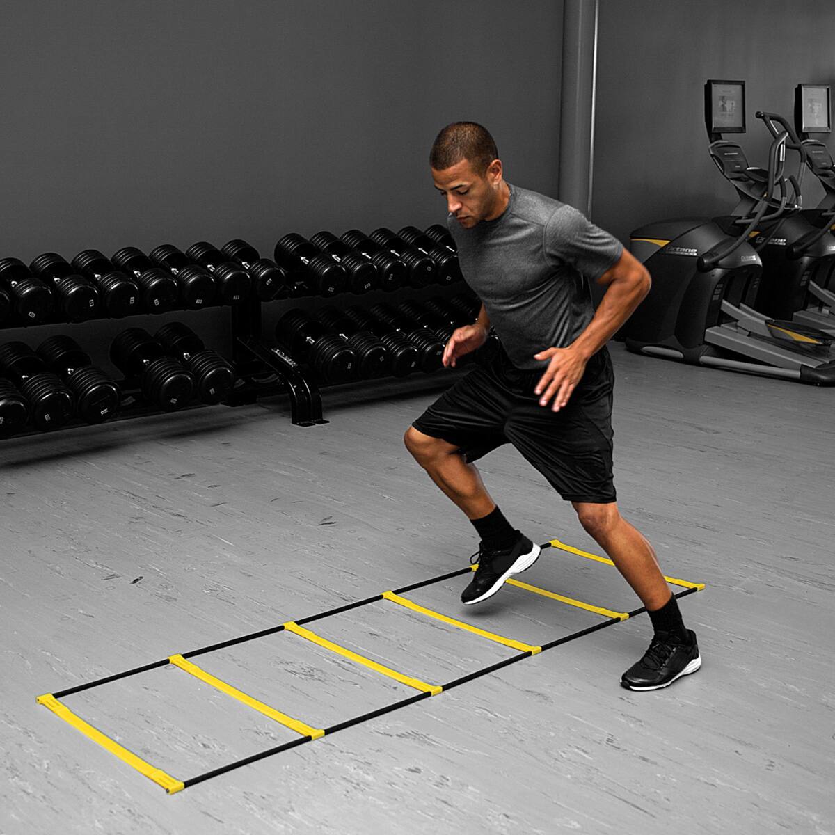 Alt View 3. SKLZ - SKLZ Elevation Ladder Training Aid - Yellow/Black.