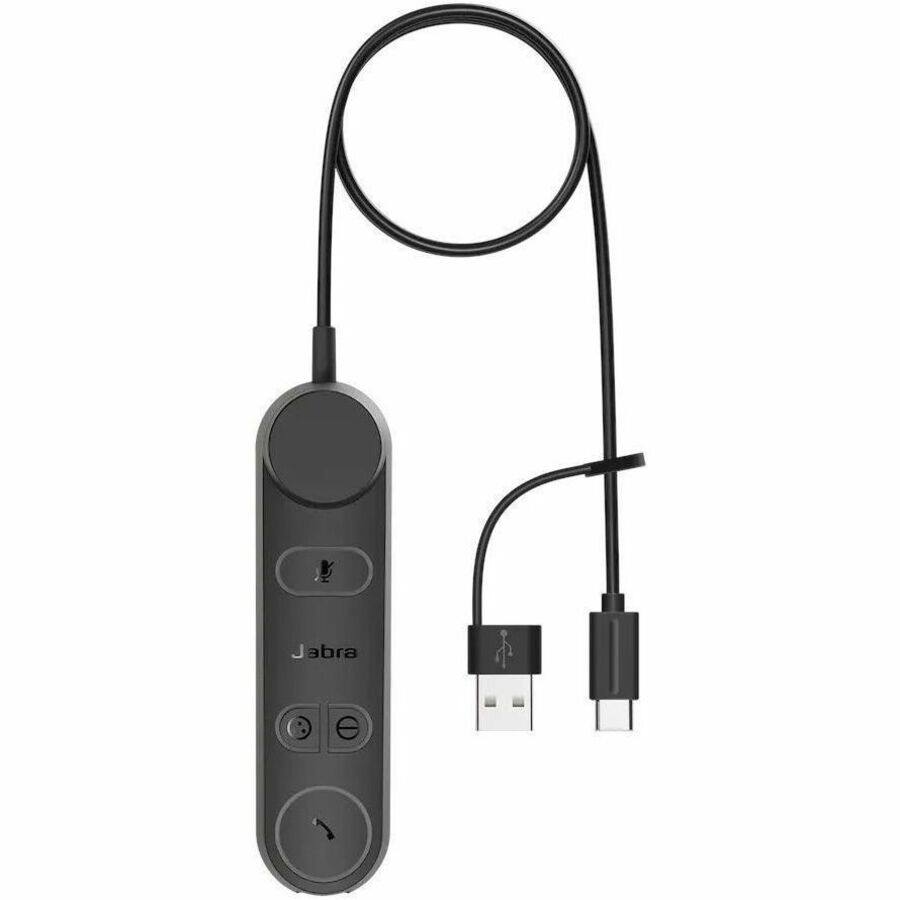 Alt View 2. Jabra - Jabra Engage 50 II Headset - Microsoft Teams Certification - Mono - USB Type A, USB Type C - Wired - 50 Hz to 20 kHz - Red.