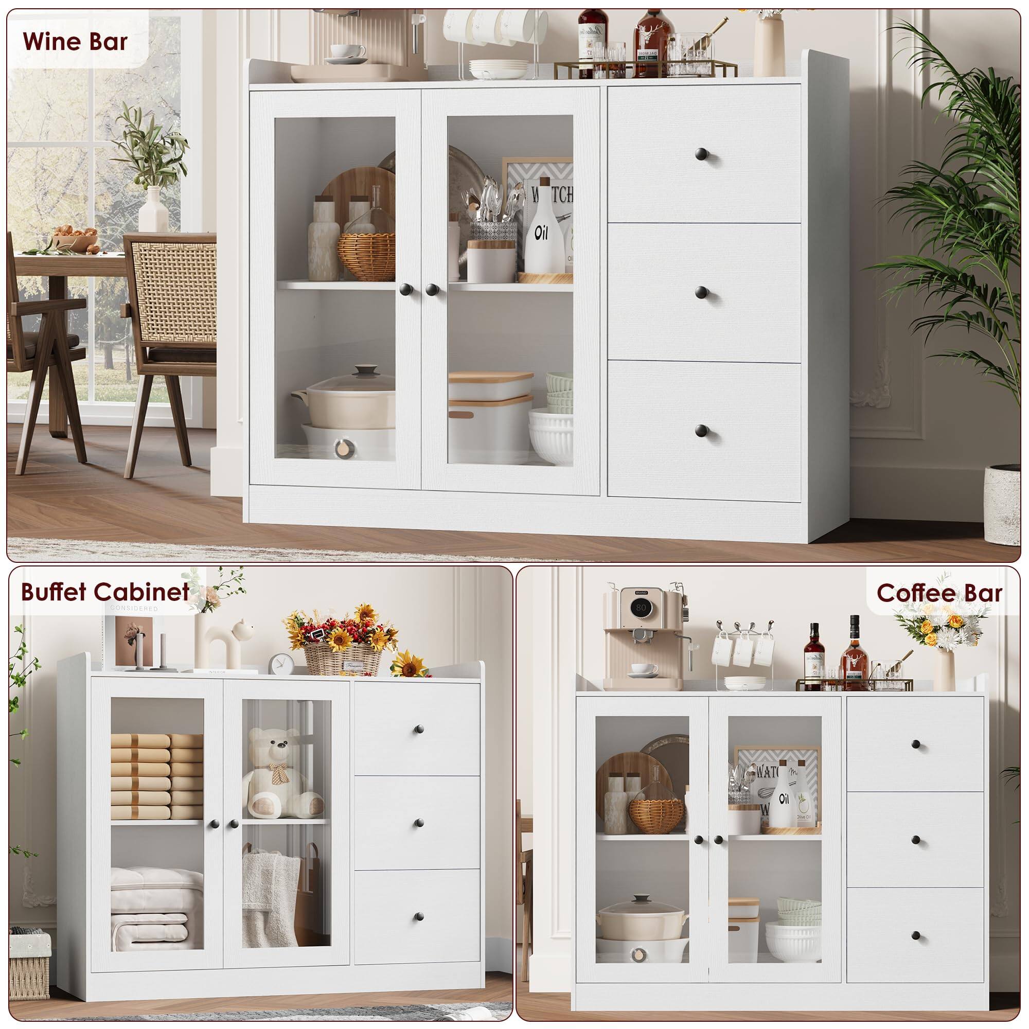 Wine Bar  
Buffet Cabinet  
Coffee Bar