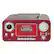 Front. Studebaker - CD-RW/CD-R Boombox with AM/FM Radio - Red.