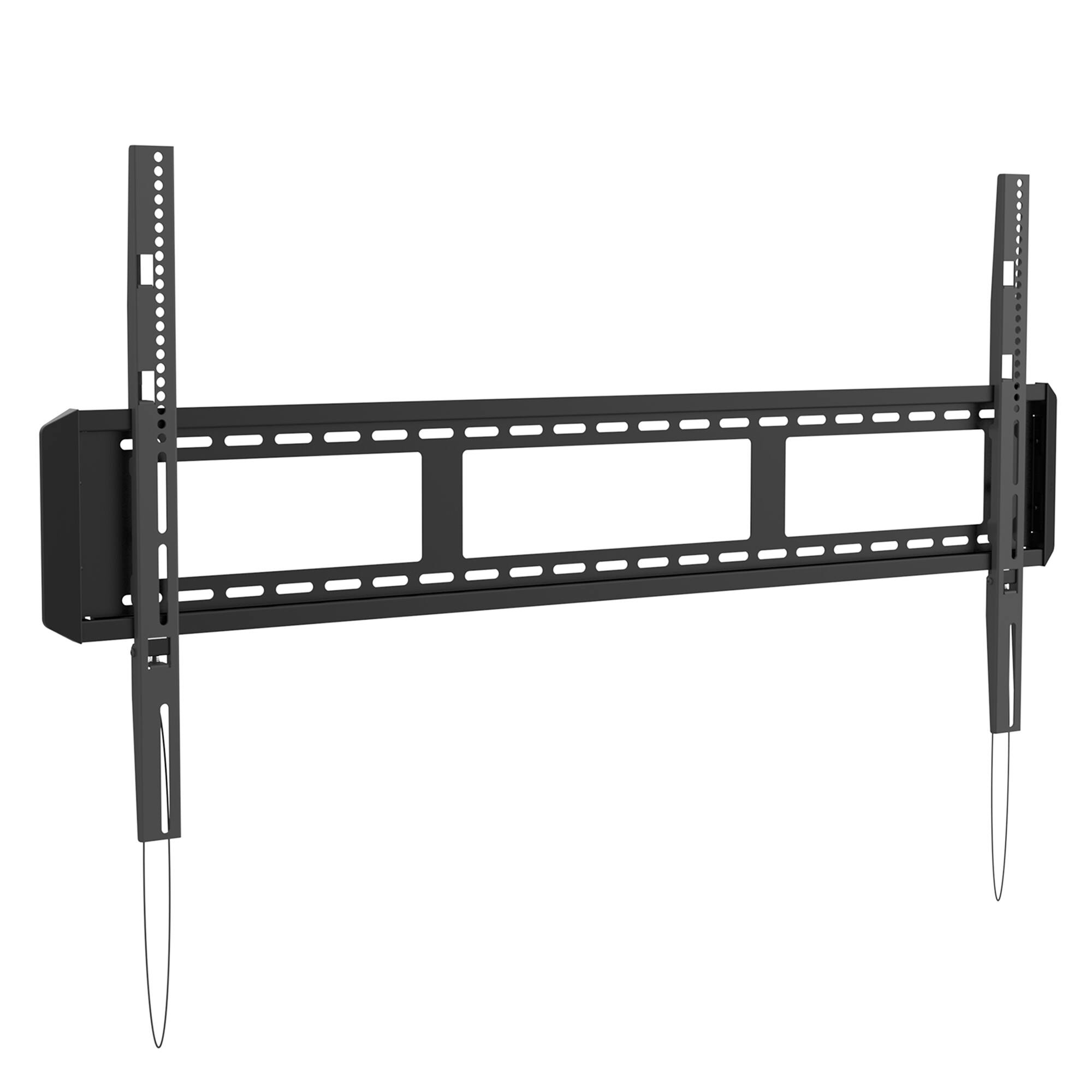 Left. Kanto - Low Profile Fixed TV Wall Mount for 55" - 120" TVs - Black.