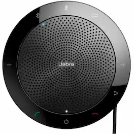 Jabra - Speak 510 - Wired/Wireless Bluetooth - IBM Sametime, Cisco, Avaya, Skype - Omni-directional Microphone(s) - Portable - Black