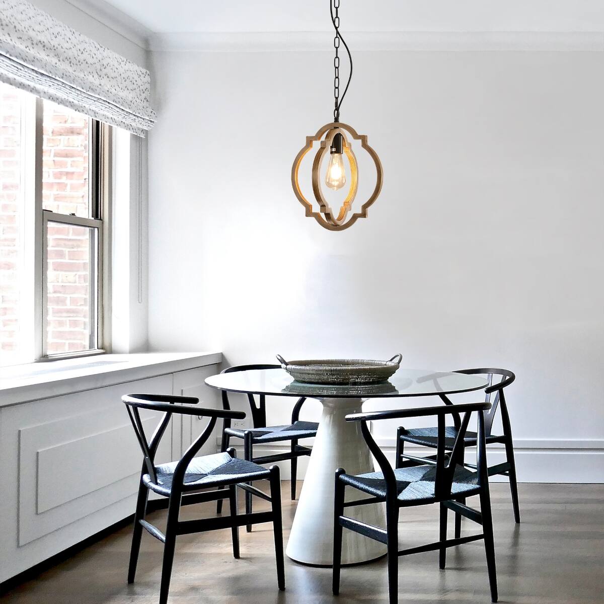 Left. Loheer - Loheer Farmhouse Dining Room Chandelier Solid Wood Retro Country Ceiling Light for Dining Room Foyer.
