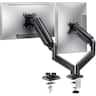 HUANUO - Dual Monitor Desk Mount with Gas Spring Arms - Black