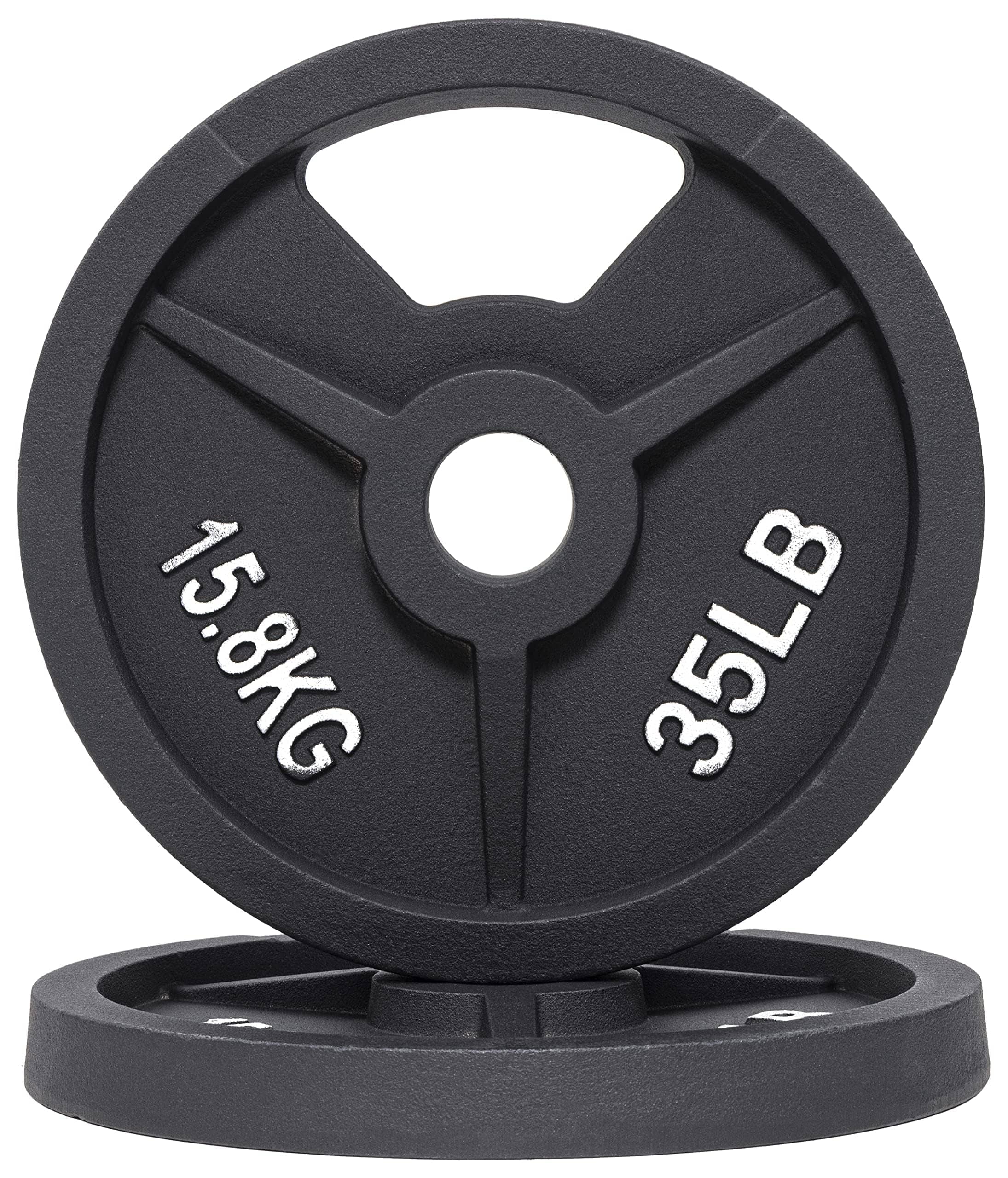 Refined Abode Design - 2 inch Olympic And 1 inch Standard Cast Iron Weight Plate For Strength Weightlifting ple Weights Available p - Multi