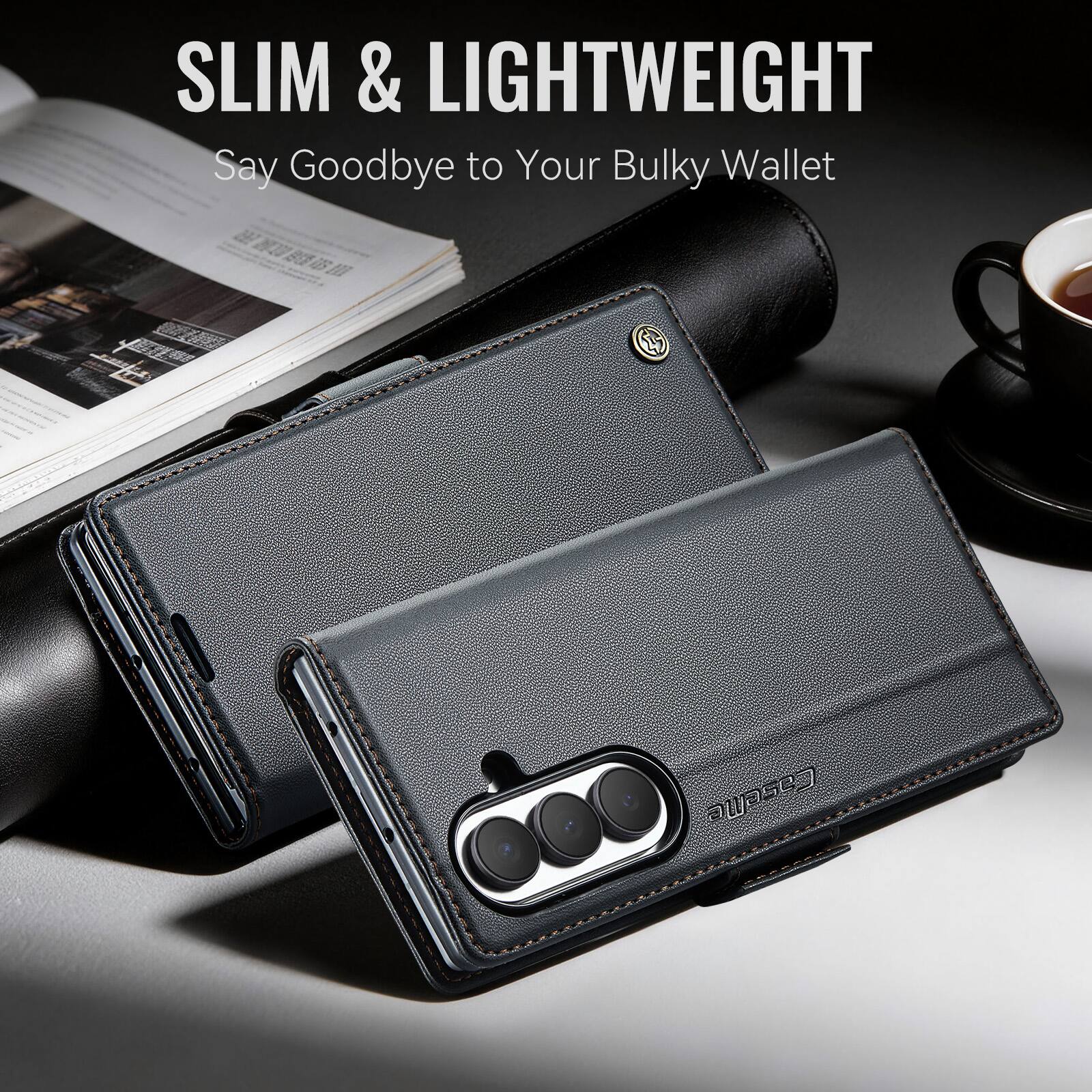 SLIM & LIGHTWEIGHT  
Say Goodbye to Your Bulky Wallet