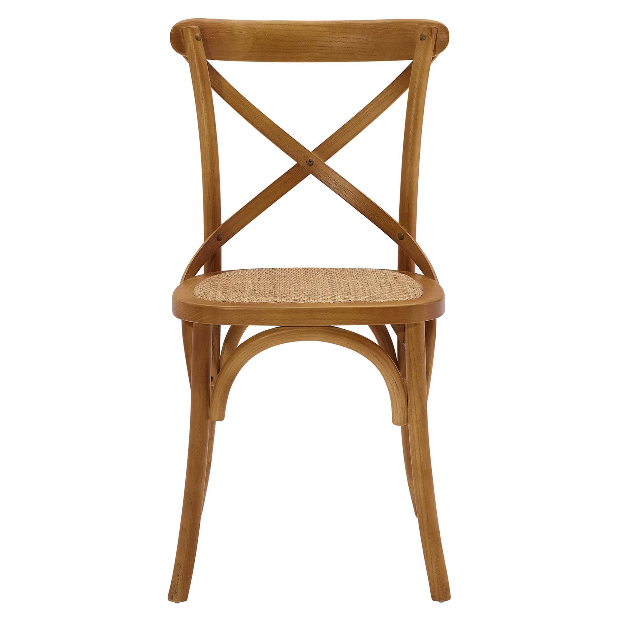 Alt View 5. Modway - Gear Dining Side Chair Set of 2 - Brown.