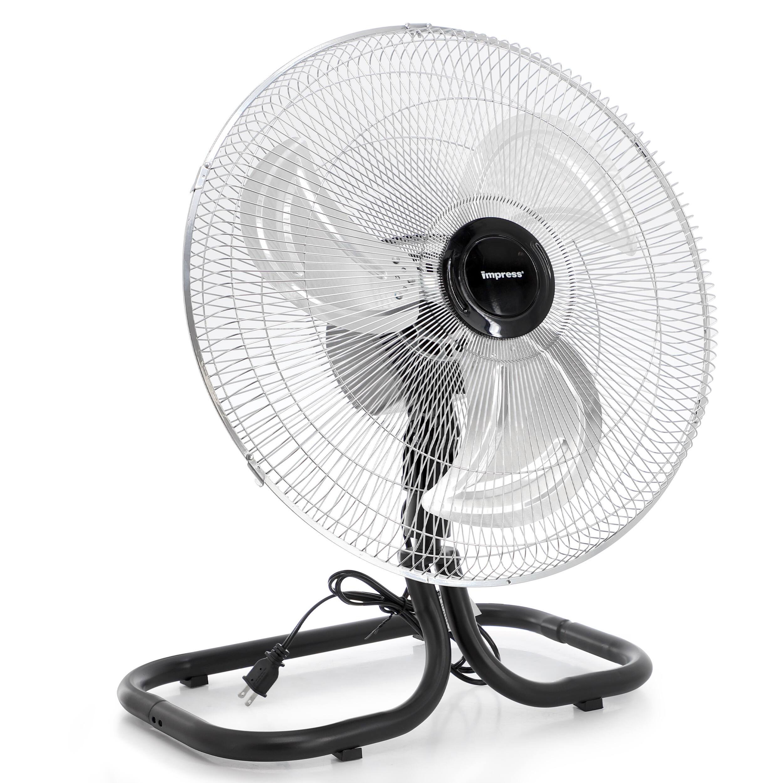 Alt View 1. Impress - Impress 18 Inch 2-in-1 Chrome Hi-Speed Industrial Fan - Chrome.