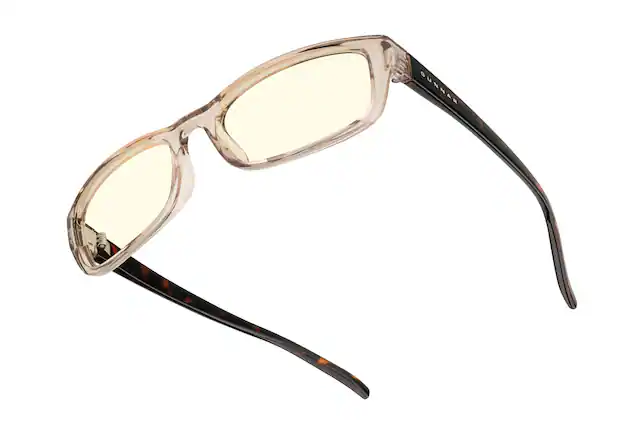 Front. GUNNAR - GUNNAR Womens Computer Glasses - Elin, Rose Tortoise, Clear Lens - Blue Light Blocking, Releive Dry Eye, Anti Glare - Rose Tortoise.