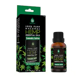 Pursonic - 100% Pure Natural Cannabis Sativa (Hemp) Essential Oil - Black