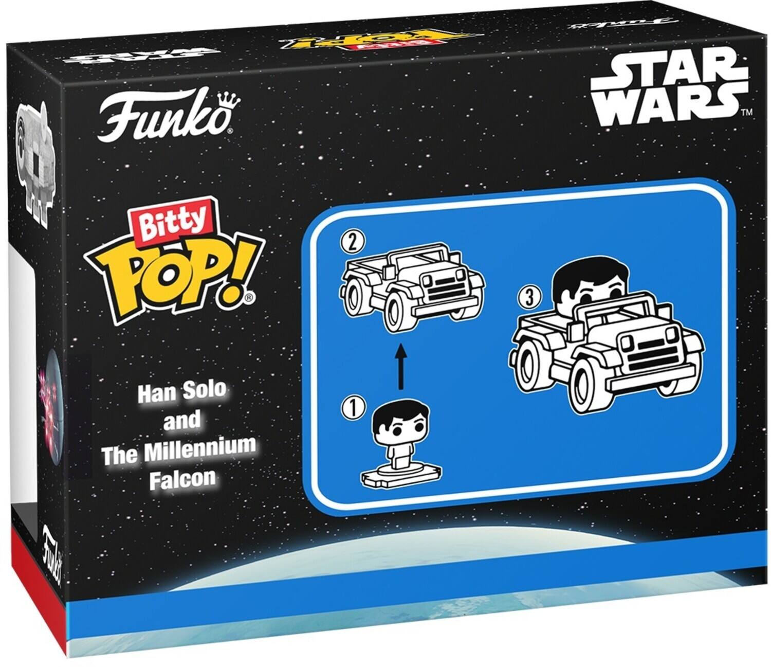 Funko Bitty Pop! Han Solo and The Millennium Falcon 2 1 3