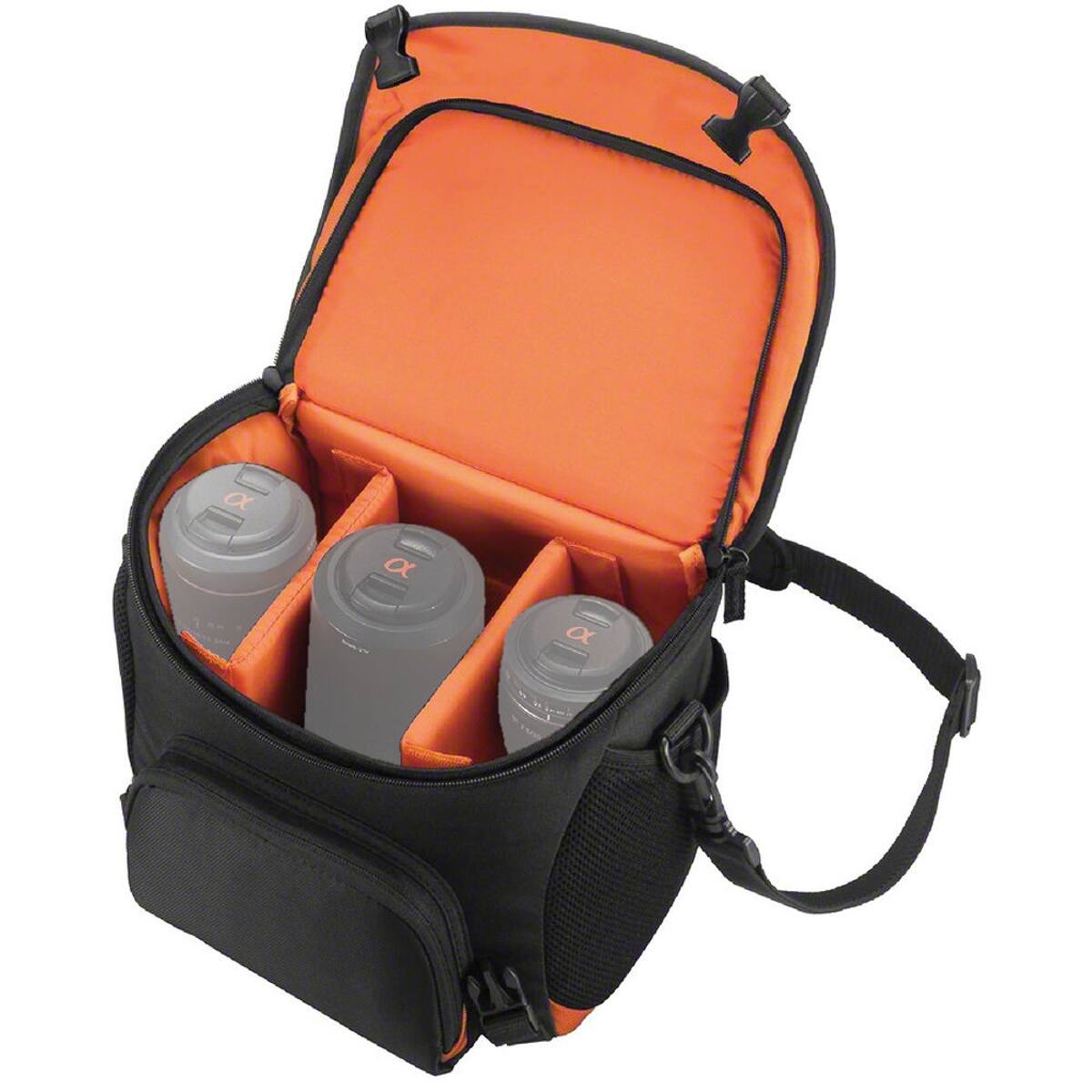 Alt View 3. Sony - Sony LCSSC8 Lightweight System Carrying Case for Alpha DSLR Camera and Lenses.