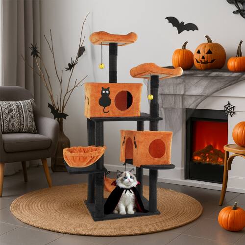 Alt View 7. Winado - Gothic Cat Scratching Post Multi Style Activity Ghost for Indoor Halloween House.