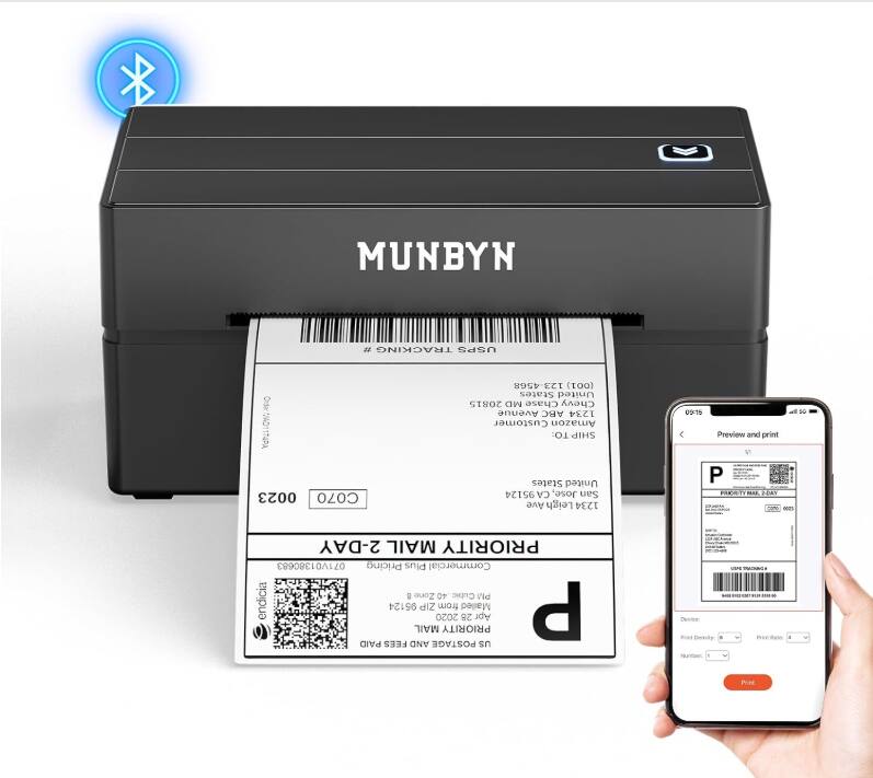 MUNBYN

# TRACKING USPS
COA01174PA
123-456 (100) States United 20815 MD Chase Chevy Avenue ABC 1234 Customer Amazon TO: SHIP
00:15
Preview and print
DO
0023 C070
States United 95124 CV Jose, San Ave Leigh 1234
P
endicia
2-DAY MAIL PRIORITY Pricing Plus Commercial CO Zone .40 Cubic Vid 95124 ZIP from Mailled MAIL 2020 PRIORITY 28 Apr  PAID FEES AND POSTAGE US
Devices
Print