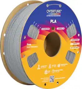 Overture - 1.75 mm PLA 3D Printer Filament - Gray