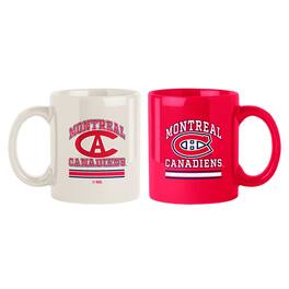 Logo Brands - Montreal Canadiens Two-Pack 15oz. Color Mug Set - Multicolor