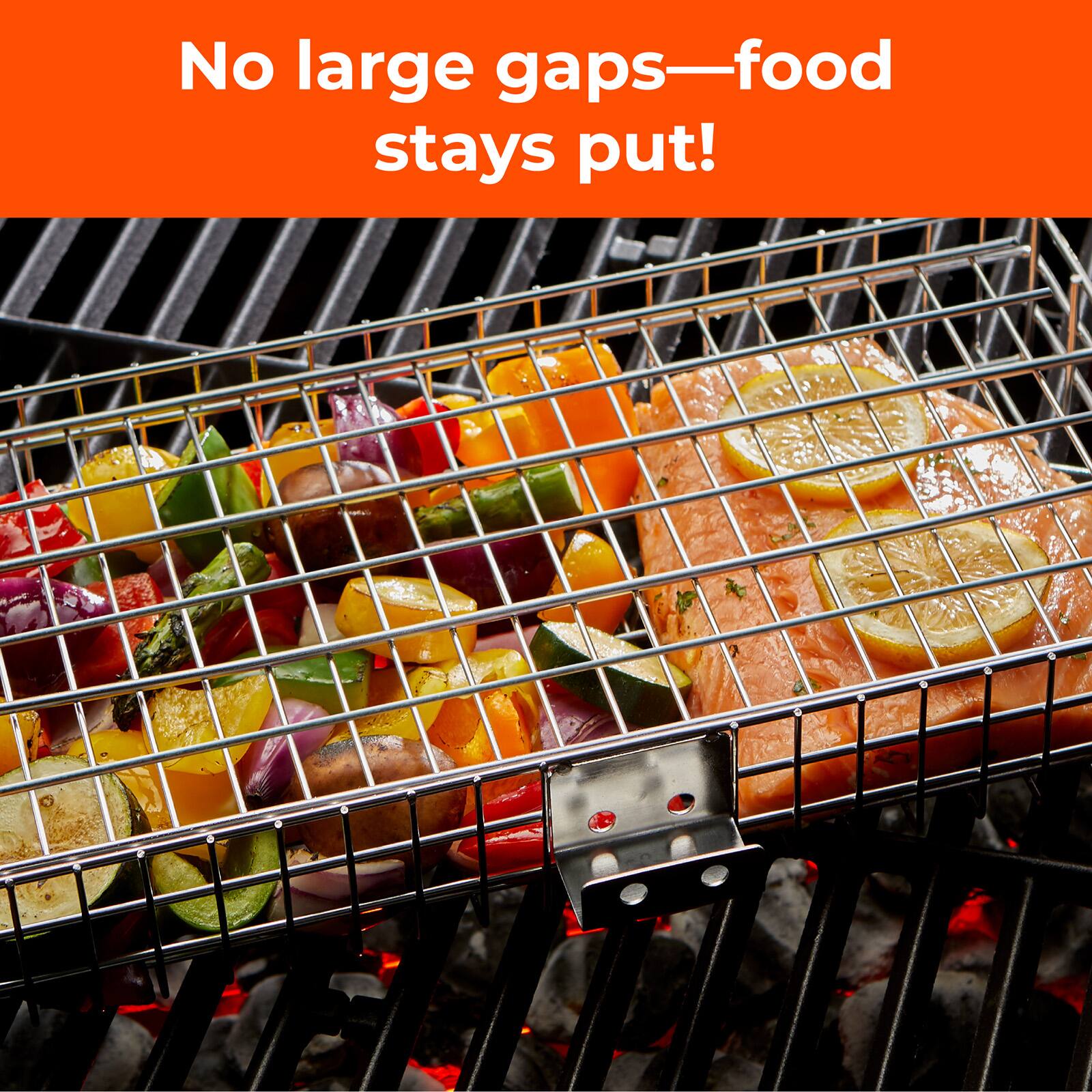 No large gaps—food stays put!