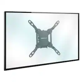 Mount-It! - Low Profile Tilt TV Wall Mount for 13–50 Inch TVs, Adjustable Tilt, 44 lb Capacity - Black