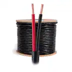 Front. Cables Direct Online - 14/2 250ft Speaker Wire Outdoor Direct Burial CCA Bulk Audio Cable, UV Resistant In-Ground Home Theater Stereo Cable - Black.