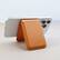 Back. Entronix - Entronix Leather Magnetic Wallet Attachment for MagSafe & Magnetic Phone Cases – Slim Card Holder Phone Accessory - Brown.