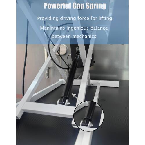Powerful Gap Spring  
Providing driving force for lifting.  
Maintains ingenious balance between mechanics.