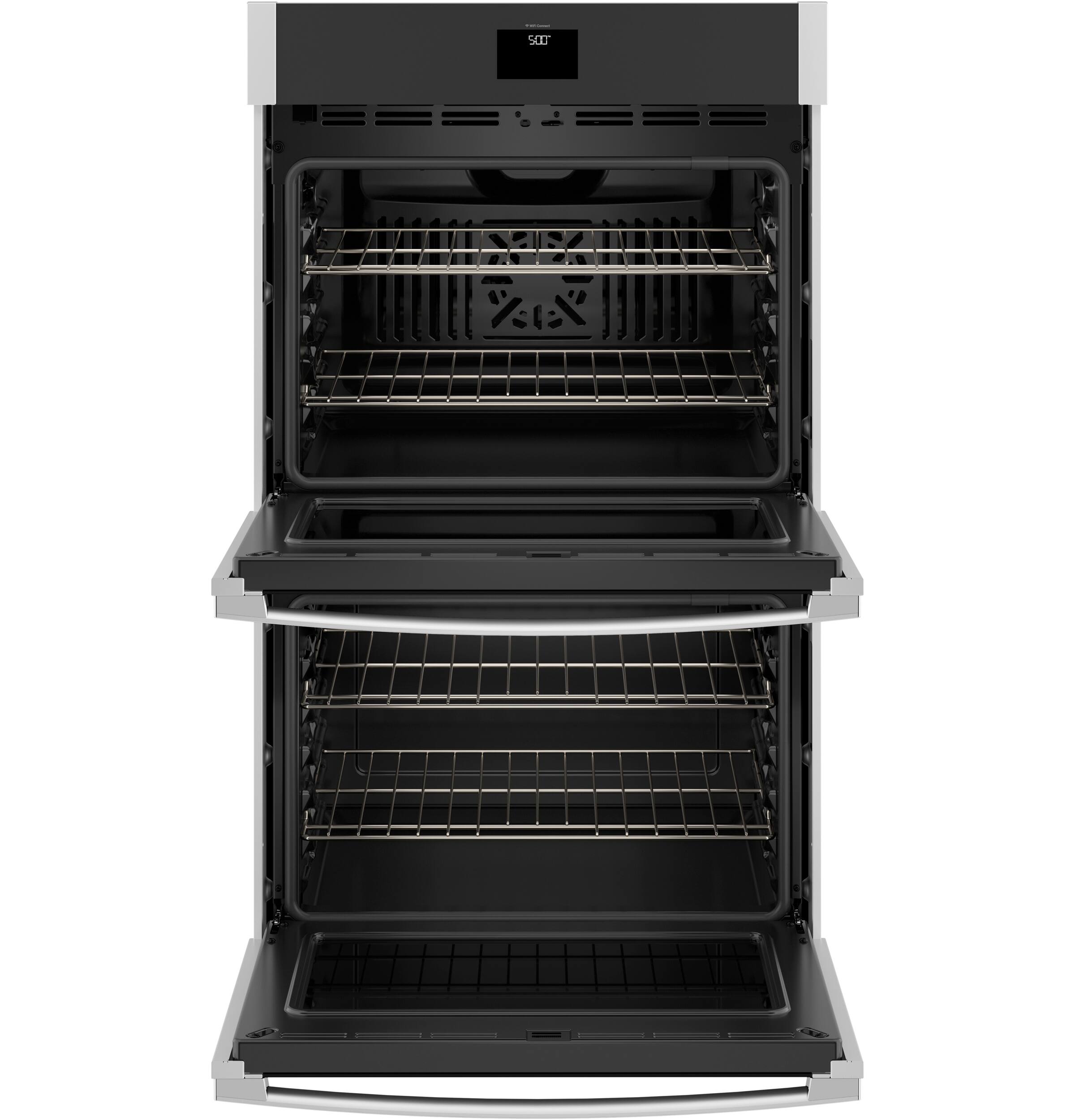 Alt View 5. GE - 30" Built-In Electric Convection Double Wall Oven with No Preheat Air Fry - Stainless Steel.