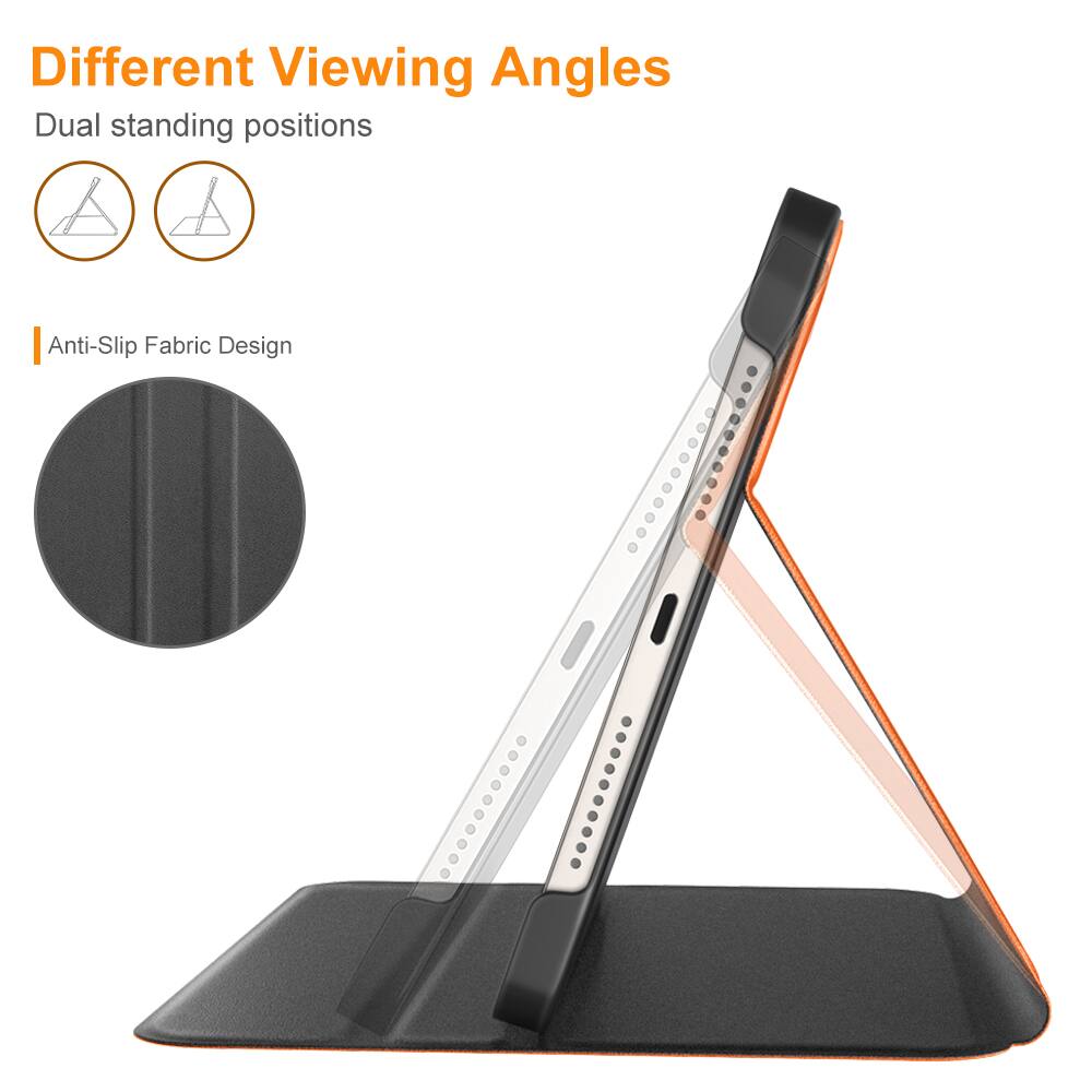 Different Viewing Angles  
Dual standing positions  

Anti-Slip Fabric Design