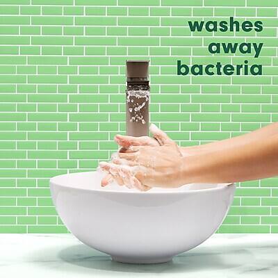 washes away bacteria