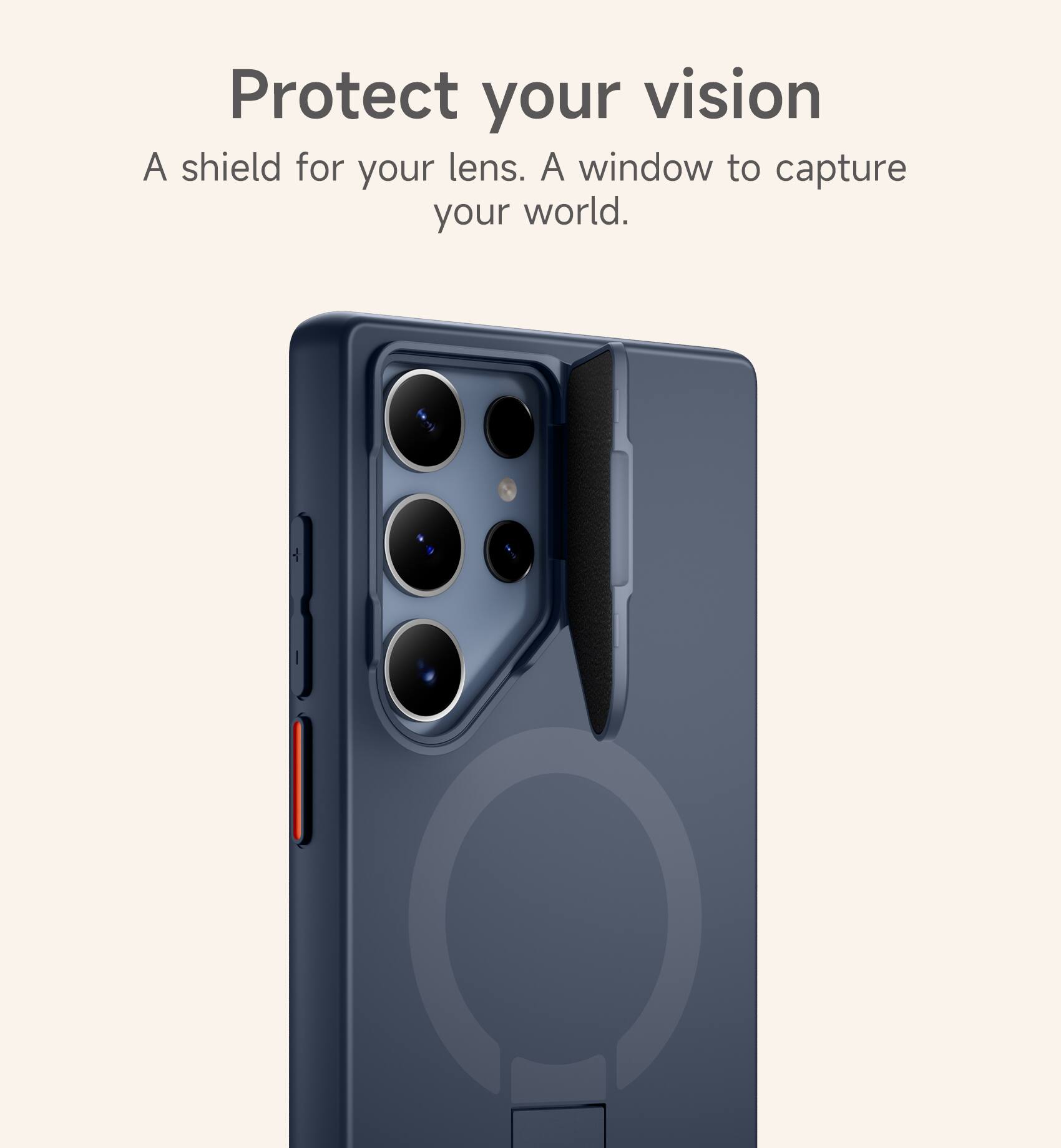 Protect your vision  
A shield for your lens. A window to capture your world.