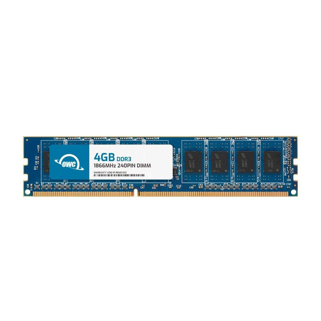 OWC - 4GB Replacement for Crucial CTM345S - DDR3 1866MHz PC3-14900 CL13 1Rx8 240-pin 1.5V Non-ECC DIMM - Black Chips