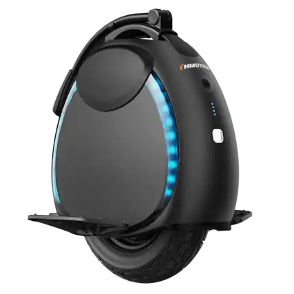 Front. INMOTION - Inmotion V6 Electric Unicycle - Black.
