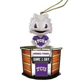 Santa's Workshop - TCU Horned Frogs 4" Game of the Day Ornament - Purple