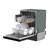 Alt View 4. Thor Kitchen - 24" Top Control Built-In Dishwasher Stainless Steel Tub with Pocket Handle, 51 dBA - Matte Black.