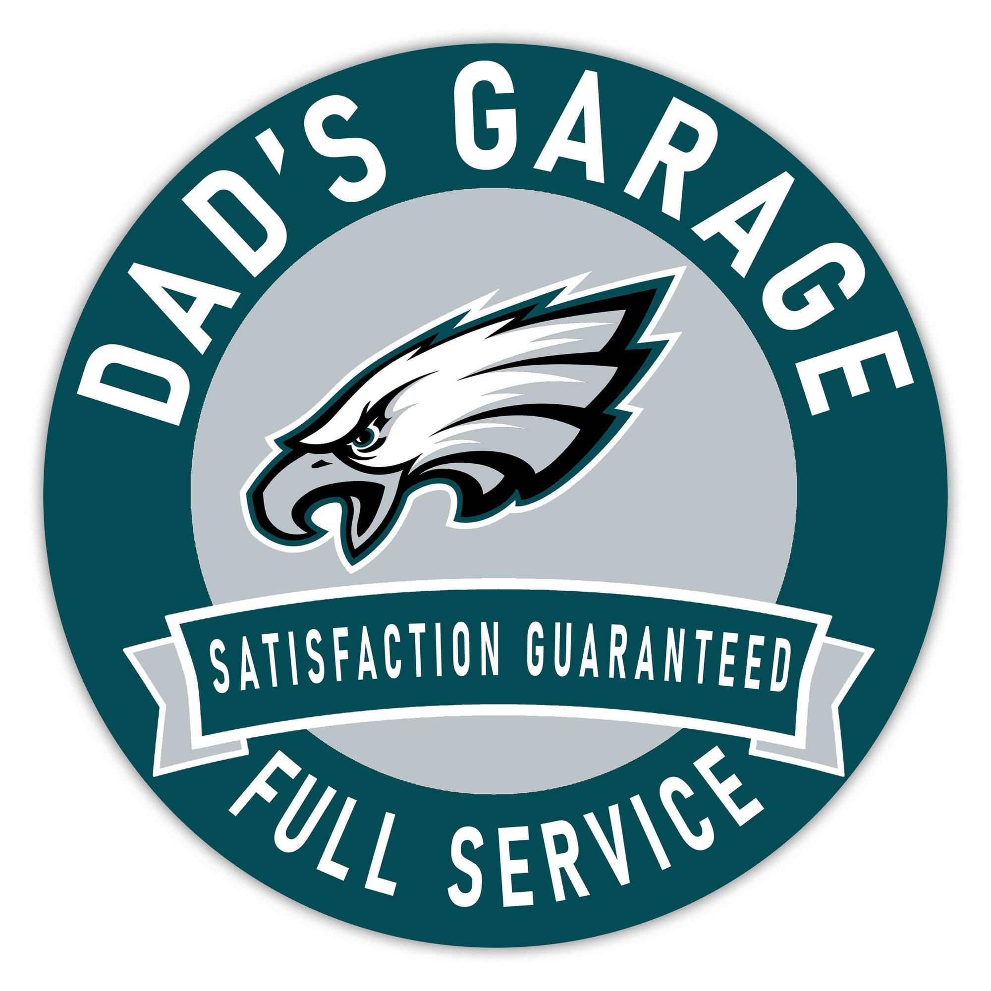 Philadelphia Eagles 16" Dad's Garage Wood Sign