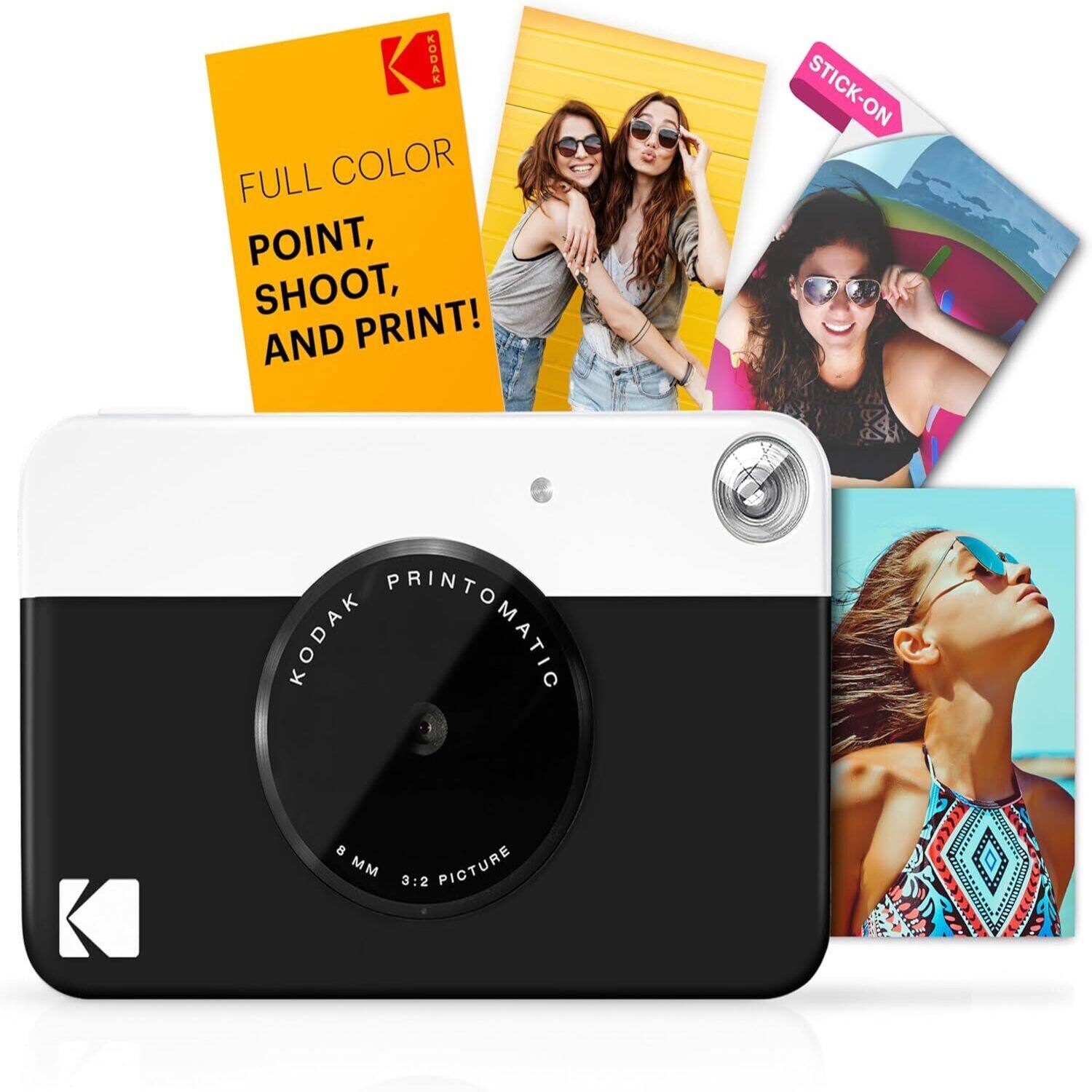 FULL COLOR POINT, SHOOT, AND PRINT! STICK-ON KODAK PRINTOMATIC 8MM 3:2 PICTURE