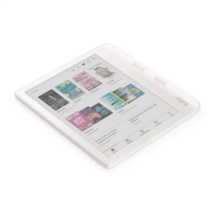 Kobo Libra Colour (White) eReader with White Stylus 2Gen Bundle Kobo Libra Colour (White) eReader with White Stylus 2Gen Bundle