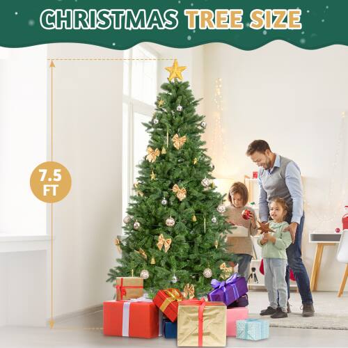 CHRISTMAS TREE SIZE  
7.5 FT