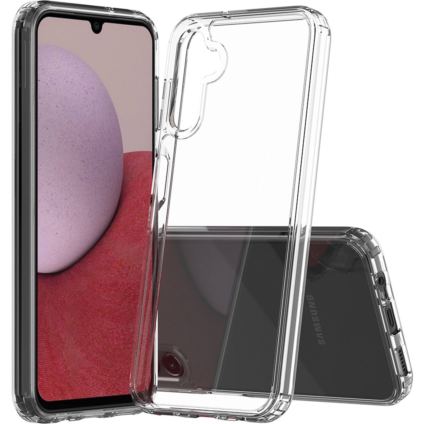 Alt View 15. SaharaCase - Hybrid-Flex Hard Shell Series Case for Samsung Galaxy A14 5G - Clear.