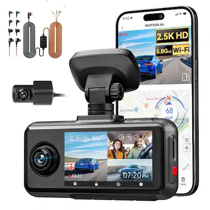 11:53 REC
REDTIGER A6
2.5K HD
5.8GHz Wi-Fi
Sports One
hifer nicAN Ave
abe Science REAR
91 TYPE C
68 mph charlotte enter
&
03:22
07:20 PM
IS dson
Delete